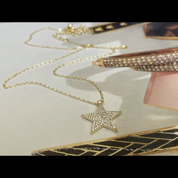 Gold star necklace star pendant necklace - Picture 4 of 8